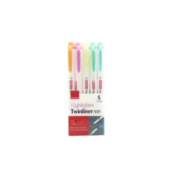 DONG A - Resaltador Twinliner Doble Punta (Estuche X 05)