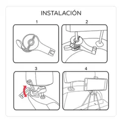 AURELA - CarHook™ - Set de 2 Soportes de Celular y Bolsas para Auto