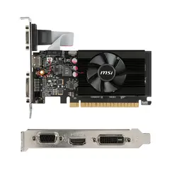 MSI - Tarjeta de video Nvidia GeForce GT 710 2GB DDR3 64-bit
