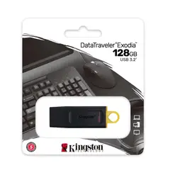 KINGSTON - Memoria USB 3.2 Data Traveler Exodia DTX 128GB de capacidad, negro
