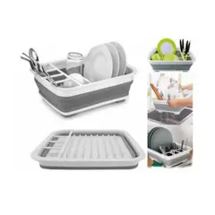 GENERICO - Escurridor de Platos Plegable con Drenaje