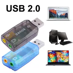 OEM - Tarjeta de Sonido Externo USB 5.1 Canales para PC, Laptop