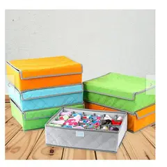 GENERICO - Organizador de Medias Ropa Interior con Tapa 24 Espacios