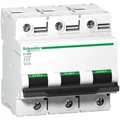 SCHNEIDER ELECTRIC - INTERRUPTOR TERMOMAGNETICO 3P 80A 20KA 230V C120N Schneider