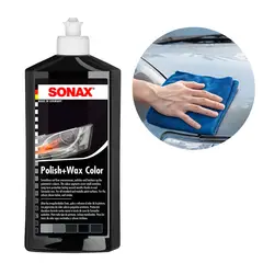 SONAX - Cera Liquida 500ml Color Negro con Carnauba