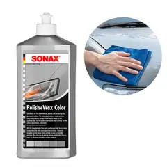 SONAX - Cera Liquida 500ml Color Gris con Carnauba