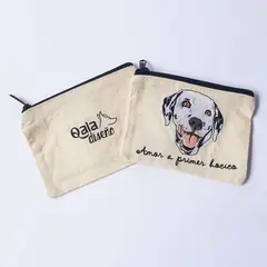 QALA DISEÑO - Monedero Bordado - - Perro Dálmata