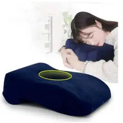 GENERICO - Almohada Viscoelástica para Dormir Boca Abajo de Terciopelo Lavable.