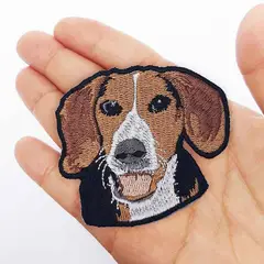 QALA DISEÑO - Parche Bordado - - Perro Beagle