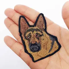 QALA DISEÑO - Parche Bordado - - Perro Pastor Alemán