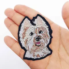 QALA DISEÑO - Parche Bordado - - Perro Westie