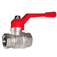 VALMAX - Válvula de Bola Esférica 3/4" -  Cromada / Roja