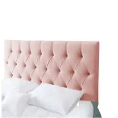 GENERICO - Cabecera Box Weymi 2 Plazas Capitoné – Rosa