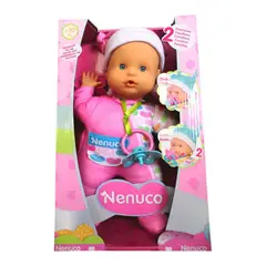 NENUCO - Juguete Muñeca Llorón con Accesorios Rosado