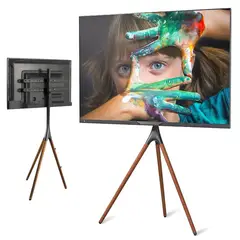 GENERICO - MONTECH - Pedestal Trípode de Madera para TV 42 a 55" / Carga 32 kg