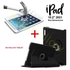 GENERICO - Funda Case Cover + Mica Vidrio para iPad 10.2 9na Gen A2602 A2604