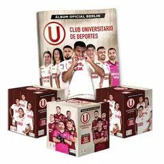 EDITORIAL BERLIN - Club Universitario de Deportes 2023, 1 álbum tapa blanda + 3 cajitas
