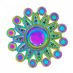 GENERICO - Spinner Hand Fidget Tornasol Groovy Anti Estrés Metal