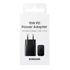 SAMSUNG - Cargador De Pared 15W Puerto Tipo-C Negro