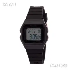 SKMEI - RELOJ ACUÁTICO HOMBRE 1683 - Negro