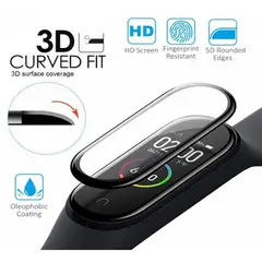 GENERICO - Mica Templado 3D Para Xiaomi Mi Band 4/ Mi Band 3 Vidrio - Negro