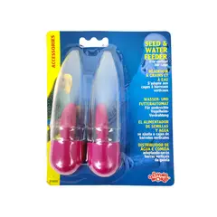 LIVING WORLD - Comedero bebedero para Aves - - Violeta