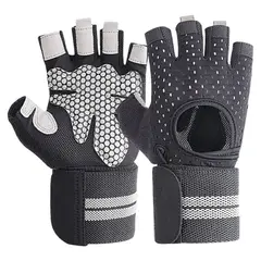 GENERICO - Guantes para Pesas GYM Dama Mesh Talla S Negro