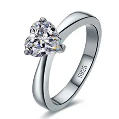 GENERICO - Anillo de Compromiso de Plata 925 Modelo 364