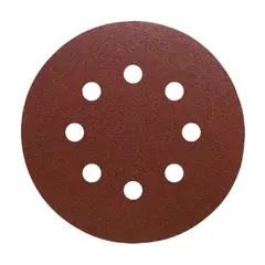 KLINGSPOR - Pack x 5 Disco Velcro 5" (125mm) PS22K Grano 24 GLS5 (Rojo)