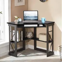 VENTITAS HOME - Mueble Esquinero Minimalista Danny Negro