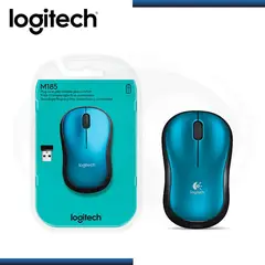 LOGITECH - MOUSE M185 WIRELESS BLUE 910-003636