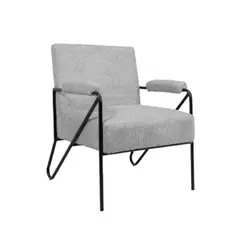 NIHM - Butaca de Tela Beams Gris Claro