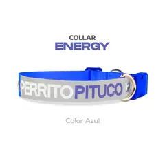 PERRITO PITUCO - COLLAR ENERGY AZUL TALLA L