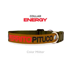 PERRITO PITUCO - COLLAR ENERGY MILITAR TALLA M