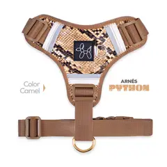 PERRITO PITUCO - ARNÉS PYTHON CAMEL TALLA S