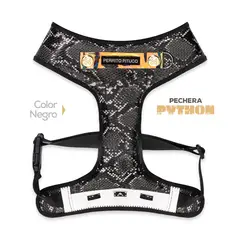 PERRITO PITUCO - PECHERA PYTHON NEGRO TALLA M