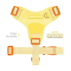 PERRITO PITUCO - ARNÉS SPARKS AMARILLO TALLA S