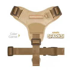 PERRITO PITUCO - ARNÉS SPARKS CAMEL TALLA XS