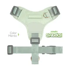 PERRITO PITUCO - ARNÉS SPARKS MENTA TALLA XS