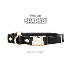 PERRITO PITUCO - COLLAR SPARKS NEGRO TALLA S