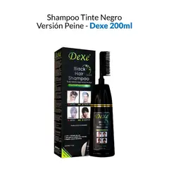 DEXE - Shampoo Tinte Negro Versión Peine - 200ml