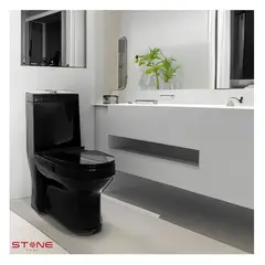 STONE - INODORO ONE PIECE MINIMALISTA SANDER BLACK