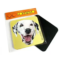 QALA DISEÑO - Posavaso de Acrílico - - Perro Dálmata - Coaster 95x95