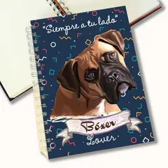 QALA DISEÑO - Cuaderno A5 - - Perro Bóxer