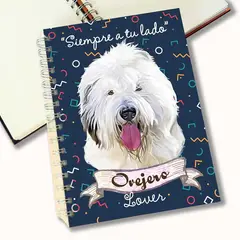 QALA DISEÑO - Cuaderno A5 - - Perro Ovejero