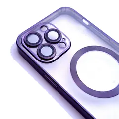 GENERICO - Case Magsafe para iPhone 13 Pro Max Morado