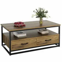 VENTITAS HOME - Mesa de Centro Industrial Tayce Duna