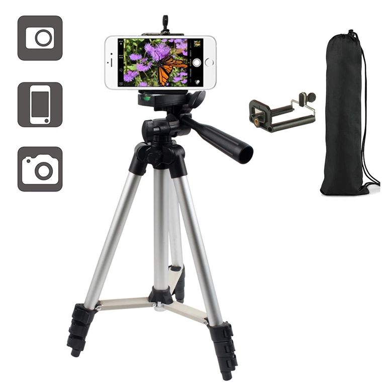 Trípode Profesional para Celular y Cámara Hasta 102 cm