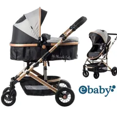 BABY - Coche Moises Estilo Europeo Travel Negro 2025