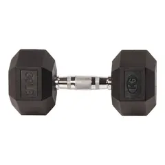 K6 FITNESS - Mancuerna Hexagonal 30 lbs 14 kg Encauchetada Pesa K6